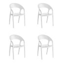 Ver imagem 2 de Kit 4 Cadeiras de Jantar Glass Plus Kappesberg Uz4004 Branca