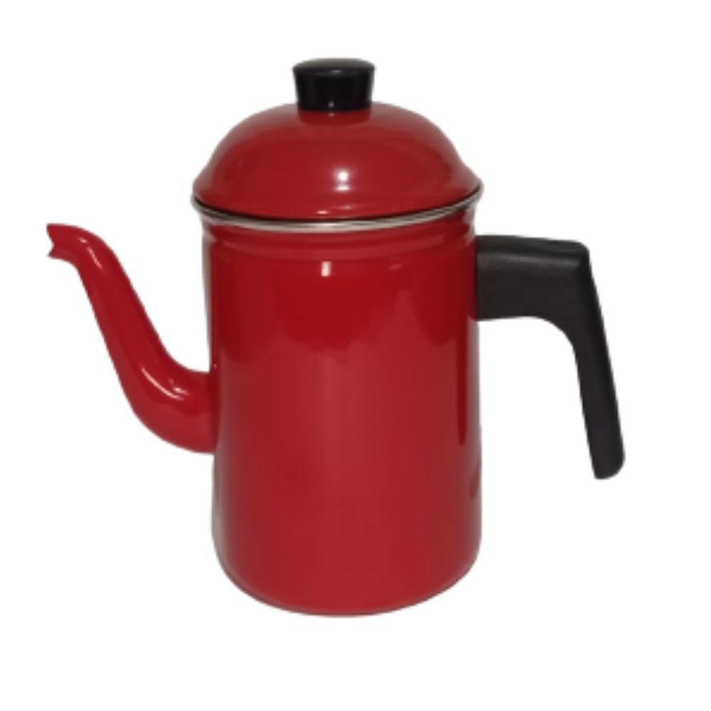 Bule Café Leite Chá 1,1l Verm. Induçao Coktoop Elétrico Gás - 2