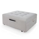 Ver imagem 2 de Puff Cama Sofá Retrátil Cozy Boucle Luxo Descanso