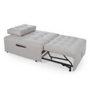 Ver imagem 4 de Puff Cama Sofá Retrátil Cozy Boucle Luxo Descanso