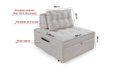 Ver imagem 5 de Puff Cama Sofá Retrátil Cozy Boucle Luxo Descanso