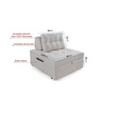 Ver imagem 5 de Puff Cama Sofá Retrátil Cozy Boucle Luxo Descanso