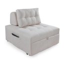 Ver imagem 1 de Puff Cama Sofá Retrátil Cozy Boucle Luxo Descanso