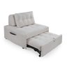 Puff Cama Sofá Retrátil Cozy Boucle Luxo Descanso - 3