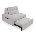 Ver imagem 3 de Puff Cama Sofá Retrátil Cozy Boucle Luxo Descanso