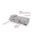 Ver imagem 7 de Puff Cama Sofá Retrátil Cozy Boucle Luxo Descanso