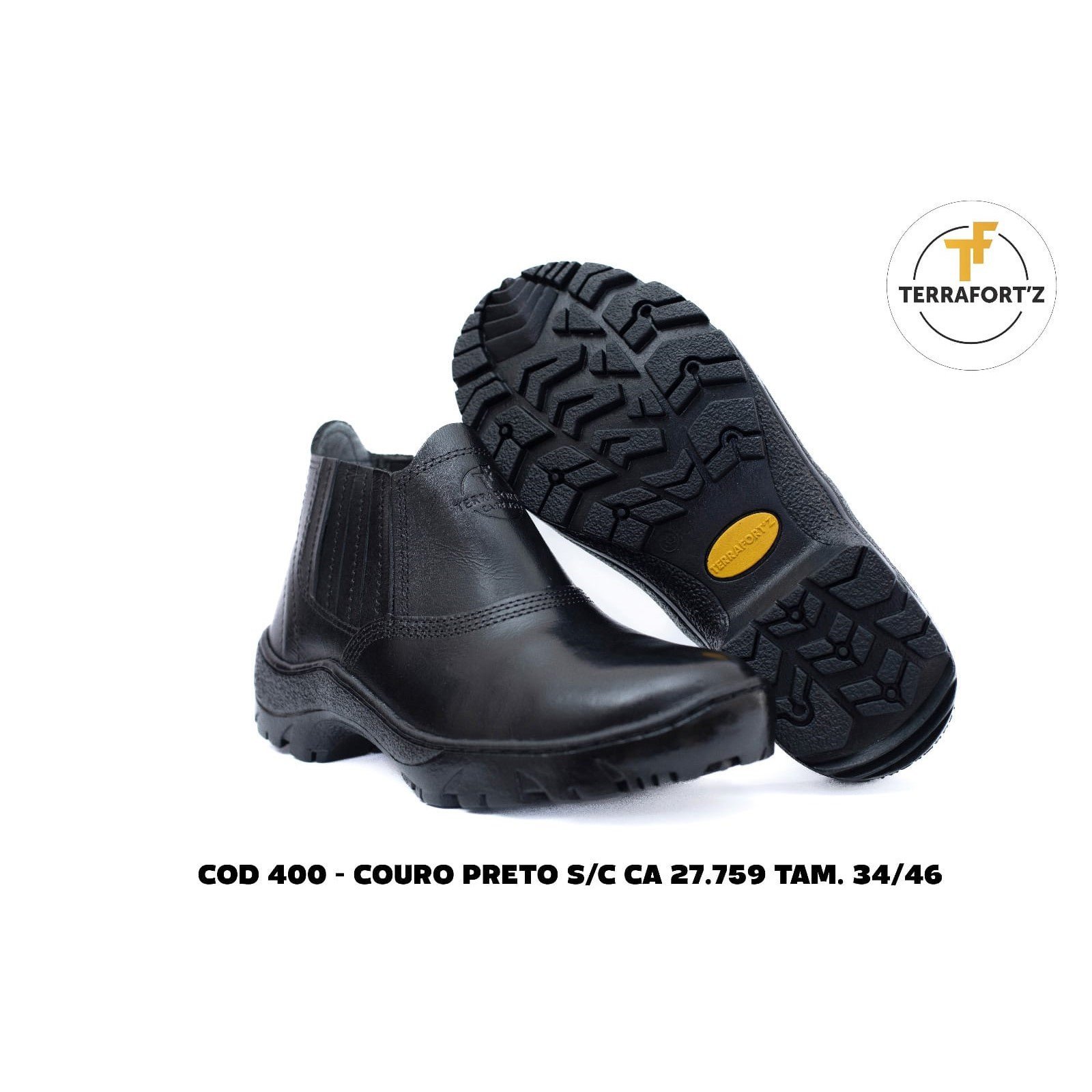 Botina Elástico Terra Fortz Preto Cod 400 - 4