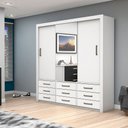 Ver imagem 2 de Guarda Roupa Anjos Plus 3 Portas 9 Gavetas Carioca Móveis