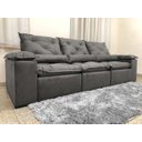 Ver imagem 4 de Sofá Retrátil Reclinável 2,70 M Cinza 202 Athenas