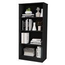Ver imagem 1 de Multiuso / Livreiro Ja com Prateleiras para a Organização da Sua Casa Cor Preto Jm