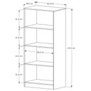 Ver imagem 3 de Multiuso / Livreiro Ja com Prateleiras para a Organização da Sua Casa Cor Preto Jm