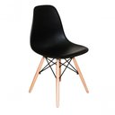 Ver imagem 1 de Cadeira Charles Eames Eiffel Concha Fixa - Preto