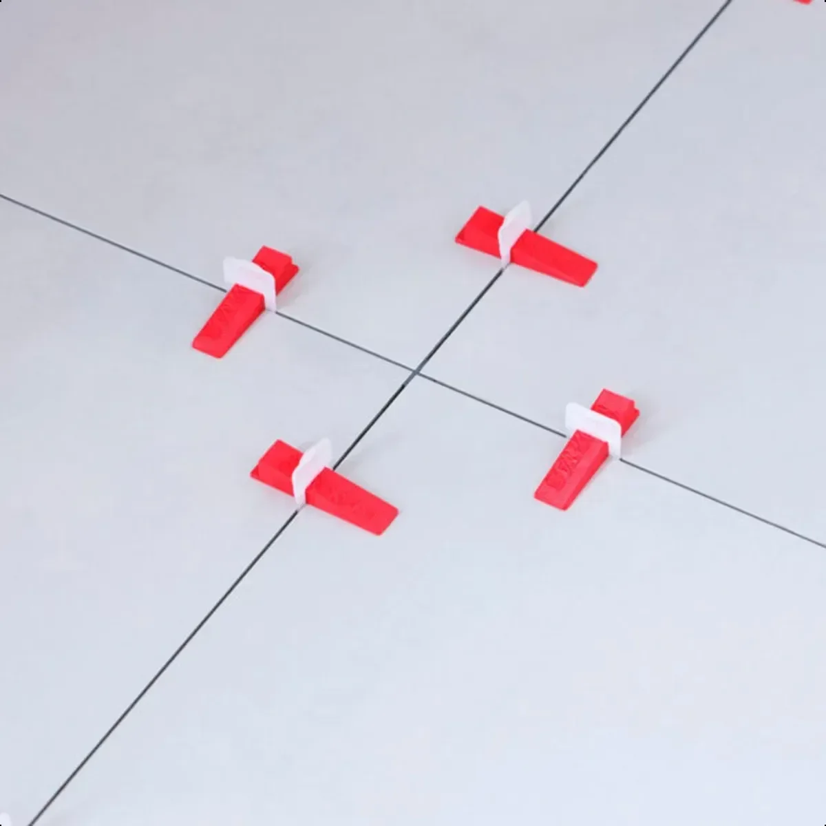 Espaçador Nivelador de Piso com 100 Peças Tamanho: 1.0mm Titanium - 3