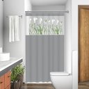 Ver imagem 1 de Cortina de Box Visor Copo de Leite:cinza