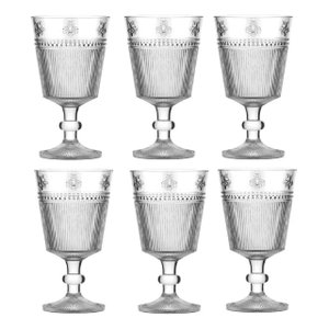 Jogo com 6 Taças Abelha em Cristal Ecológico 325 Ml - Lhermitage