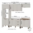 Ver imagem 2 de Cozinha Completa com Torre Quente 270cm 5 Peças sem Tampo Friz Genialflex