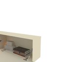 Ver imagem 7 de Painel para TV até 85 Polegadas Luminare 3 Portas com Vidro Reflecta e LED 100% MDF Off White - Geli