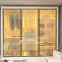 Ver mais imagens de Guarda-roupa Casal 3 Portas Reflecta com Led 100% Mdf Royale