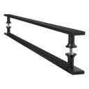 Ver imagem 1 de Puxador Barra Chata Inox Preto Para Porta De Madeira 120 cm