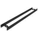 Ver imagem 5 de Puxador Barra Chata Inox Preto Para Porta De Madeira 120 cm