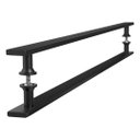 Ver imagem 2 de Puxador Barra Chata Inox Preto Para Porta De Madeira 120 cm