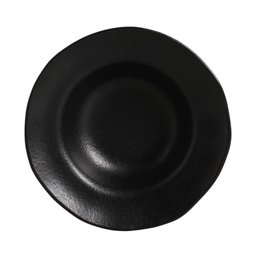 Prato de Sobremesa/entrada Geo Carbon Matte 250ml 19cm Porto Brasil Preto - 1