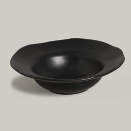Prato de Sobremesa/entrada Geo Carbon Matte 250ml 19cm Porto Brasil Preto - 4