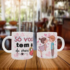 Caneca Personalizada Namorados Só Você Tem a Chave do Meu Coração