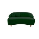 Ver imagem 3 de Namoradeira Sofá Feijão Cancún 130cm Orgânica Suede Verde
