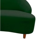 Ver mais imagens de Namoradeira Sofá Feijão Cancún 130cm Orgânica Suede Verde
