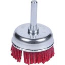 Ver imagem 1 de Escova Copo Nylon 50mm 195048 Limpeza e Acabamento Haste 6,35mm Worker