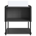 Ver imagem 5 de Gabinete Suspenso Banheiro 50 cm Com Cuba Preto Grafite P1009 PP
