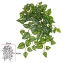 Ver imagem 2 de Folhagem Argreia Pendurar Real Toque com Proteção Uv Verde 50cm