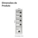 Ver imagem 2 de Paneleiro 60 Cm 3 Portas Branco/crema Vik Madesa