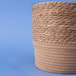 Cesto Organizador Redondo com Alças 25cm de Palha Seagrass e Corda - Oikos - 8
