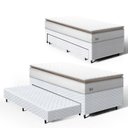 Ver imagem 4 de Cama Box com Colchão de Molas Ensacadas Pillow Top Neve + Auxiliar de Espuma Unique Solteiro 88cm