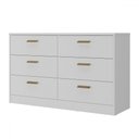 Ver imagem 2 de Cômoda Divino 6 Gavetas 100% Mdf Branca - Manbel