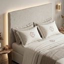 Ver imagem 7 de Cabeceira para Cama Box Queen Size Mirella 160cm Moderna com Frame Bouclê Bege - Desk Design