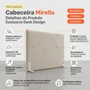 Ver imagem 3 de Cabeceira para Cama Box Queen Size Mirella 160cm Moderna com Frame Bouclê Bege - Desk Design