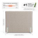 Ver imagem 4 de Cabeceira para Cama Box Queen Size Mirella 160cm Moderna com Frame Bouclê Bege - Desk Design