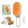 Escova a Vapor Eletrica Cao Pet Gato Cachorro Remove Pelo Massagem Bateria Recarregavel Animal de Es - 12