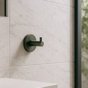 Ver imagem 2 de Cabide Cabideiro Simples para Banheiro Lavabo Lavanderia Acabamento Grafite Escovado - Dpace5510