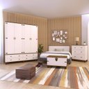 Ver imagem 2 de Quarto Completo Retrô Off White/nogueira