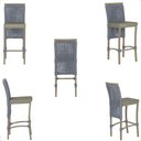 Ver imagem 5 de 4 Banqueta em Alumínio Roma Fendi Corda Náutica Tecido 8