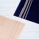 Ver imagem 4 de Kit de Toalhas de Banho 5 Peças 420g/m² Marinho/fendi Romance Sonhare Prata