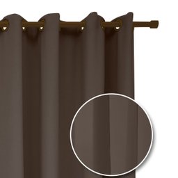 Cortina Para Sala Quarto Roma 300x220 Admirare Cor Marrom - 1