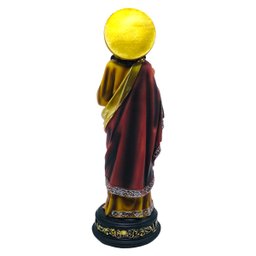 Imagem Sagrado Coração de Jesus Dourado Elegance Resina 30 Cm - 7