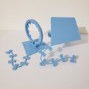 Ver imagem 4 de Prendedores de Cortina Pipa Azul (kit com 2 Unidades)