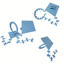 Ver imagem 1 de Prendedores de Cortina Pipa Azul (kit com 2 Unidades)