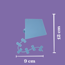 Ver imagem 7 de Prendedores de Cortina Pipa Azul (kit com 2 Unidades)